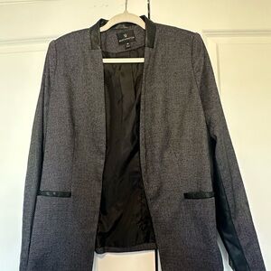 Worthington Blazer Black/white with leather detailing